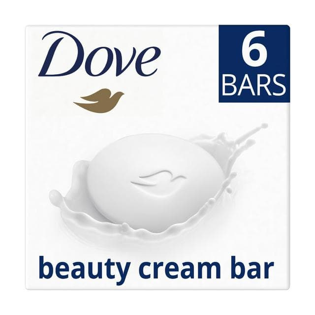 Dove 6 x 90g Original Beauty Bar Cream Soap - gallery image 1