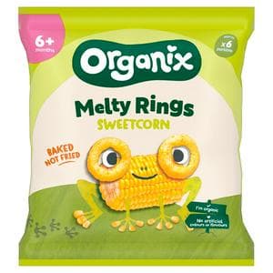 Organix Melty Organic Sweetcorn Rings Baby Puffs 6 months+ 20g
