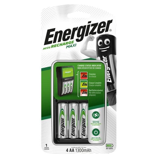 Energizer Battery Charger, Maxi with AA Batteries x4 - gallery image 1