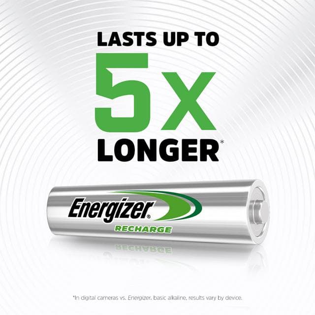 Energizer Extreme AAA Rechargeable Batteries, 800mAh x4 - gallery image 2
