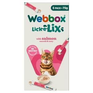 Webbox Lick-e-lix Salmon Cat Treats x5 75g