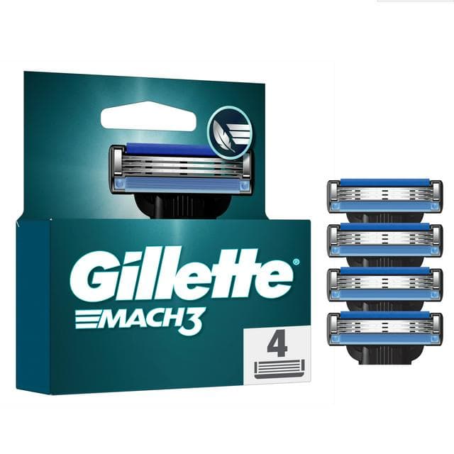 Gillette Mach 3 Razor Blades x4 - gallery image 1