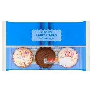 Sainsbury's Iced Fairy Cakes x6