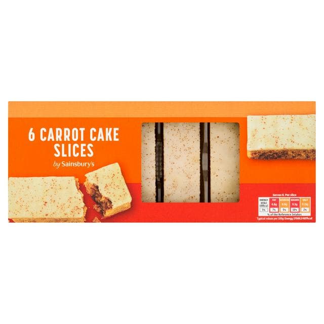 Sainsbury's Carrot Cake Slices x6 160g - gallery image 1