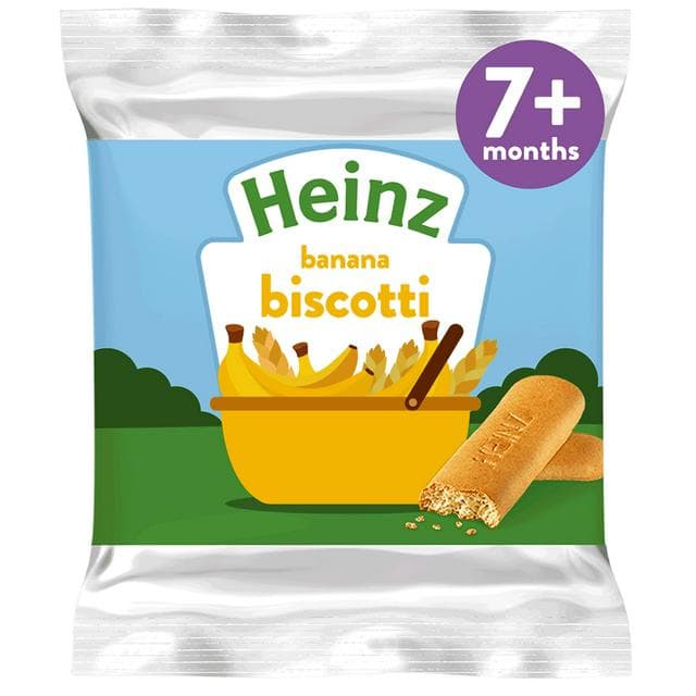 Heinz Banana Biscotti Baby Food Snacks 7+ Months 60g - gallery image 1