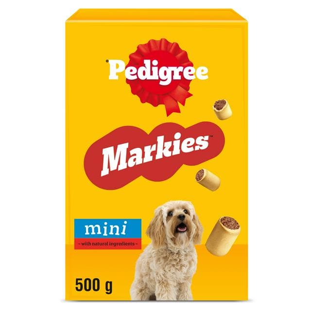 Pedigree Markies Mini Adult Dog Treats Marrowbone Biscuits 500g - gallery image 1