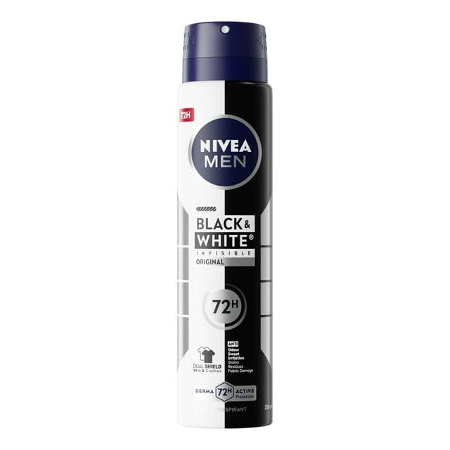 Nivea Men Black & White Original Anti Perspirant Deodorant Spray 250ml - gallery image 1