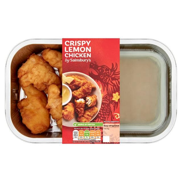 Sainsbury's Chinese Crispy Lemon Chicken Ready Meal Main For 2 350g - gallery image 1