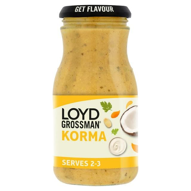 Loyd Grossman Korma Curry Cooking Sauce 350g - gallery image 1