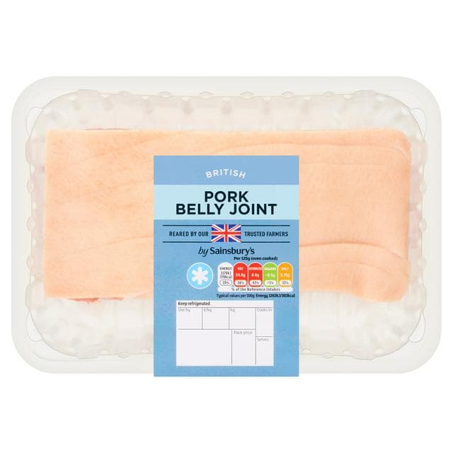 Sainsbury's British Pork Boneless Belly Joint (Approx. 700g) - gallery image 1