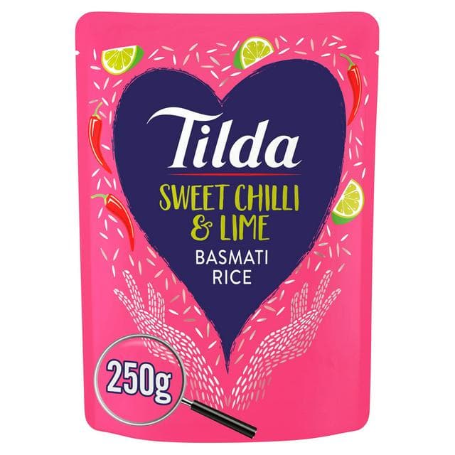 Tilda Microwave Rice Sweet Chilli Lime Basmati 250g - gallery image 1