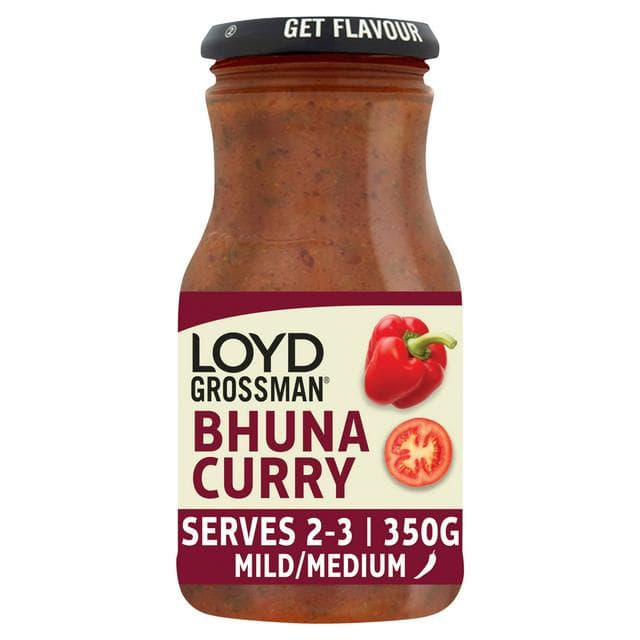 Loyd Grossman Bhuna Curry Cooking Sauce 350g - gallery image 1