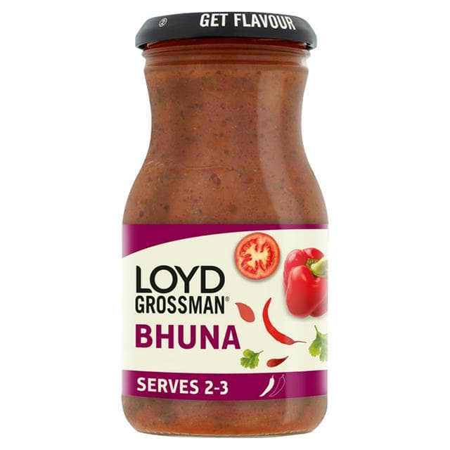 Loyd Grossman Bhuna Curry Cooking Sauce 350g - gallery image 1