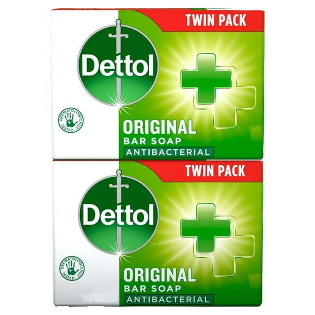 Dettol Original Antibacterial Hand Soap Bar 2 X 100g - gallery image 1