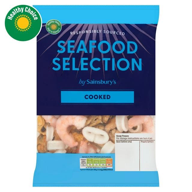 Sainsbury's Frozen Cooked Seafood Selection 300g - gallery image 1