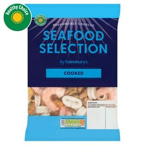 Sainsbury's Frozen Cooked Seafood Selection 300g