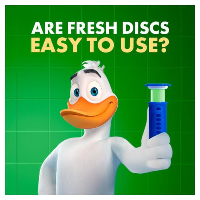 Duck Toilet Cleaner Fresh Discs Lime Duo Refills x2 36ml - gallery image 2