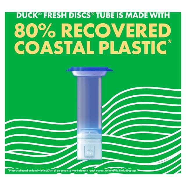 Duck Toilet Cleaner Fresh Discs Marine Duo Refills x2 36ml - gallery image 6