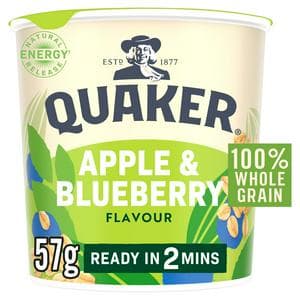 Quaker Oat So Simple Apple & Blueberry Porridge Pot 57g