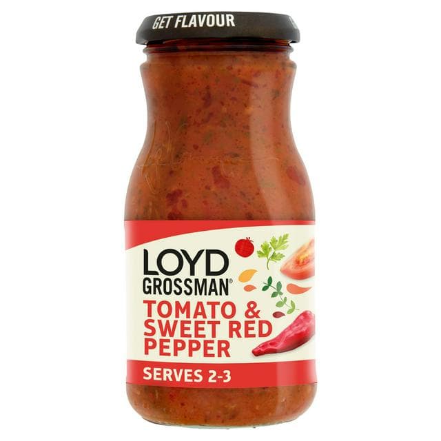 Loyd Grossman Pasta Sauce, Tomato & Sweet Red Pepper 350g - gallery image 1