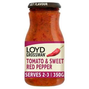 Loyd Grossman Pasta Sauce, Tomato & Sweet Red Pepper 350g