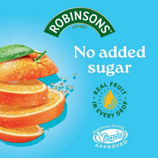 Robinsons Double Strength No Added Sugar Squash Orange 1.75L - gallery image 2
