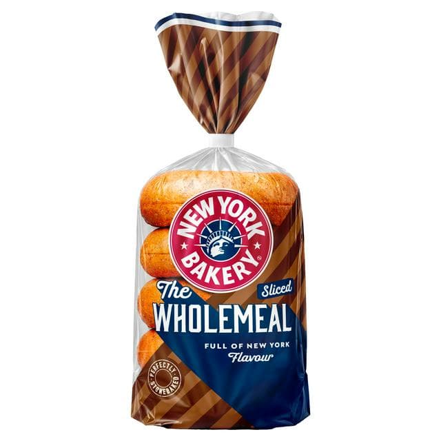 New York Bakery Co. Bagels, Wholemeal x5 - gallery image 1
