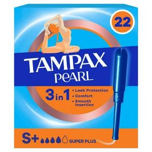 Tampax Pearl 22 x Super Plus Tampons with Applicator