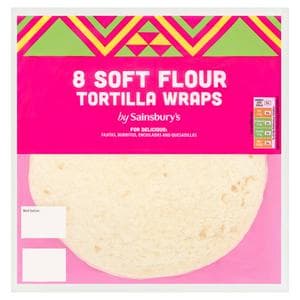 Sainsbury's Plain Flour Tortillas x8 320g