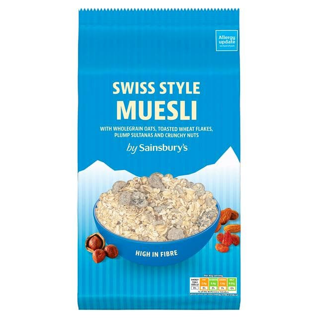Sainsbury's Swiss Style Muesli, No Added Salt & Sugar 1kg - gallery image 1
