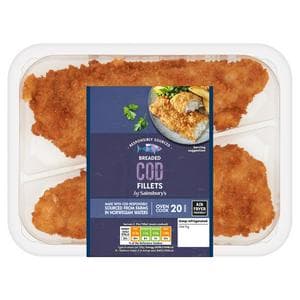 Sainsbury's Breaded MSC Cod Fillets x2 300g