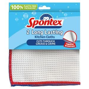 Spontex Long Lasting Kitchen Cloth x2