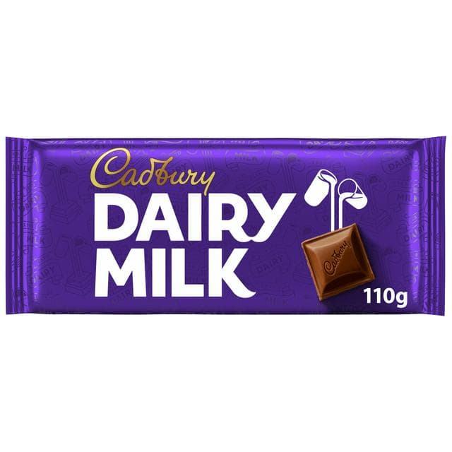 Cadbury Dairy Milk 110g Classic Chocolate Bar - gallery image 1