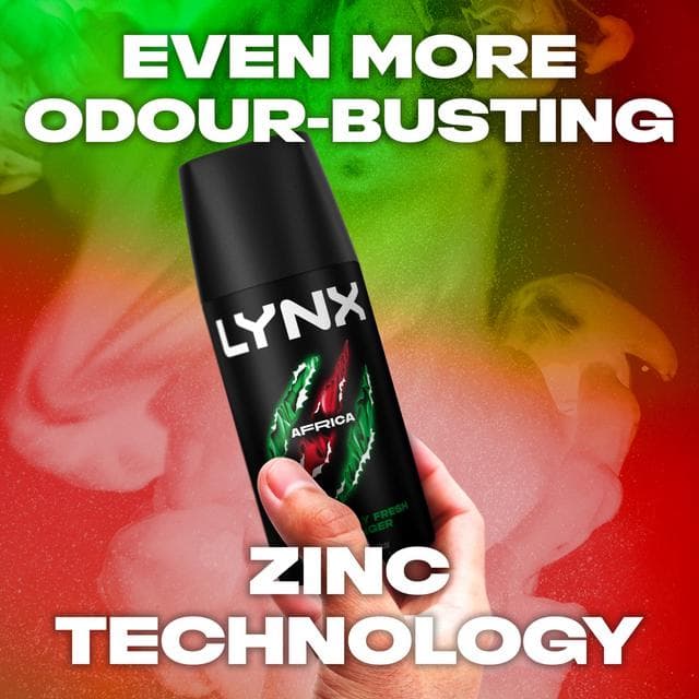 Lynx Africa 48h Deodorant Body Spray for Men Travel Size 35ml - gallery image 3