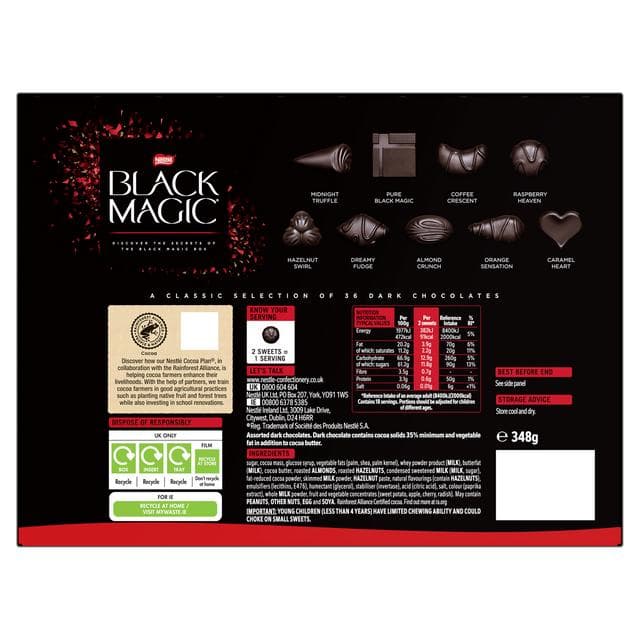 Black Magic 348g Dark Chocolate Box - gallery image 2