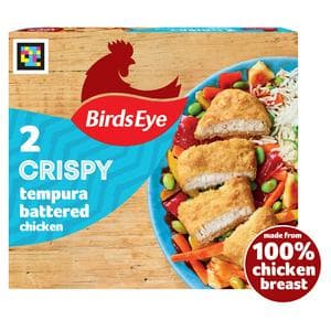 Birds Eye 2 x Crispy Tempura Battered Chicken Breast Steaks 170g