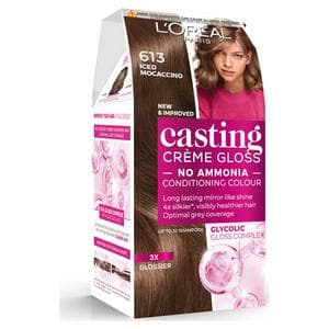 L'Oreal Paris Casting Creme Gloss Semi Permanent Hair Dye Iced Mocha Brown 613