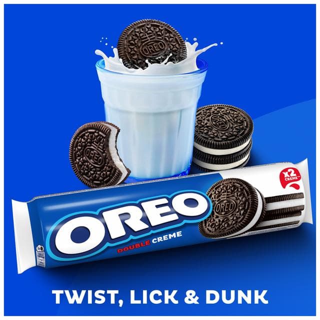 OREO Double Creme Cocoa Sandwich Cookies with Vanilla Flavour Biscuits Pack 157 g - gallery image 5