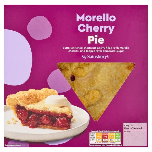 Sainsbury's Cherry Pie Dessert 550g - gallery image 1