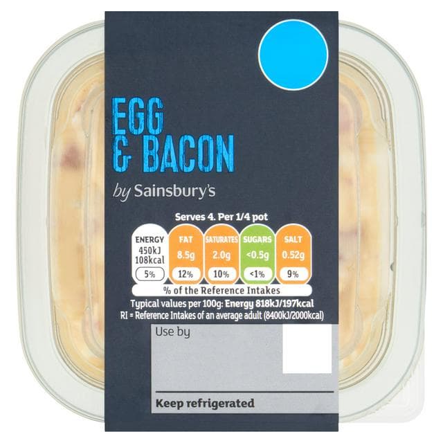 Sainsbury's Egg & Bacon Deli Filler 220g - gallery image 1