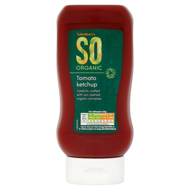 Sainsbury's Tomato Ketchup Sauce, SO Organic 460g - gallery image 1