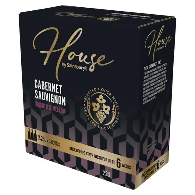 Sainsbury's House Cabernet Sauvignon Red Boxed Wine 225cl - gallery image 1