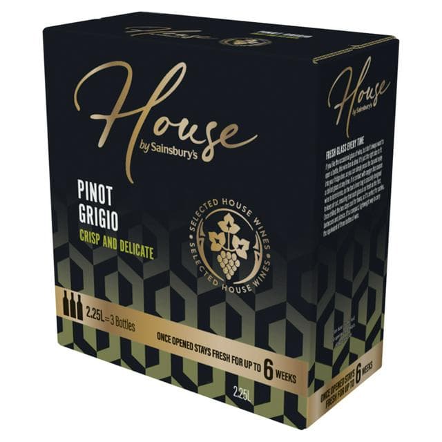 Sainsbury's House Pinot Grigio White Boxed Wine 225cl - gallery image 1