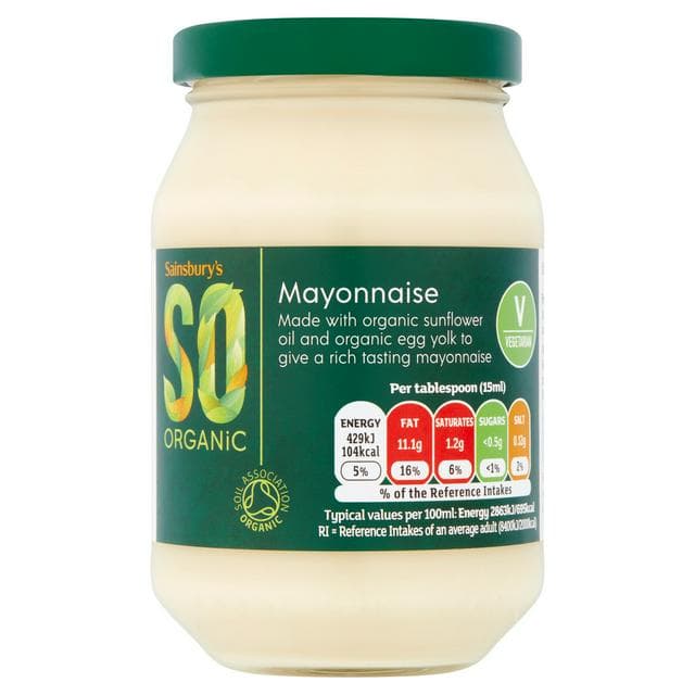 Sainsbury's Mayonnaise, SO Organic 250ml - gallery image 1