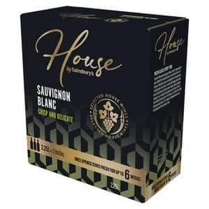 Sainsbury's House Sauvignon Blanc White Boxed Wine 225cl