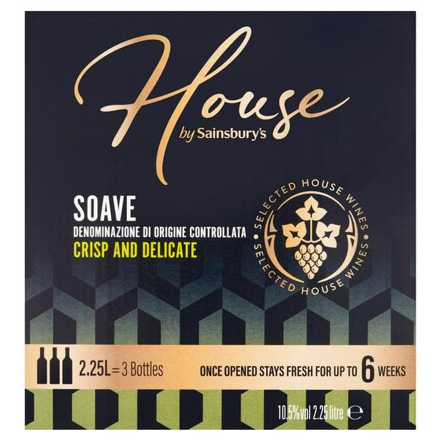 Sainsbury's House Soave White Boxed Wine 225cl - gallery image 1