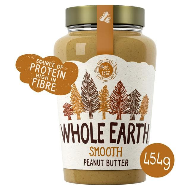 Whole Earth Smooth Peanut Butter 454g - gallery image 1