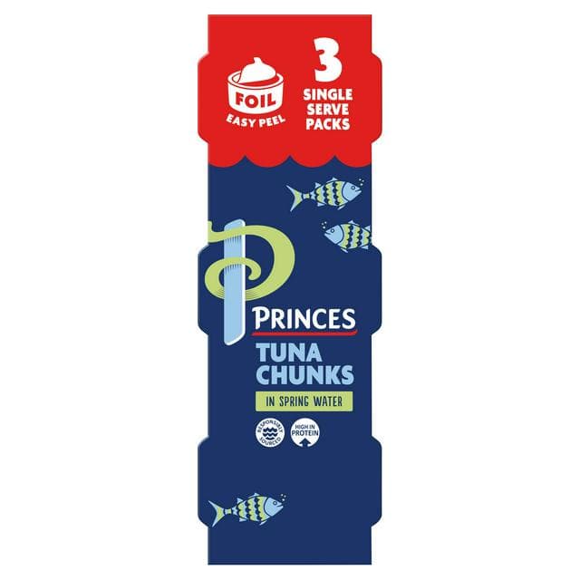 Princes Tuna Chunks in Spring Water 3x80g (3x56g*) - gallery image 1