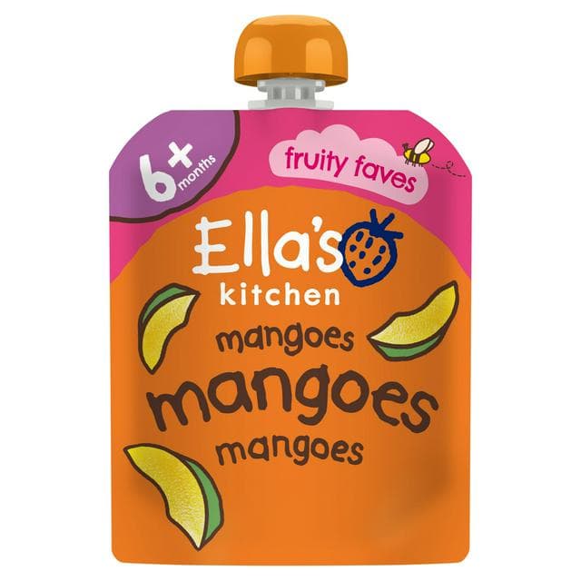 Ella's Kitchen Organic Mangoes First Tastes Baby Food Weaning Pouch 4+ Months 70g - gallery image 1