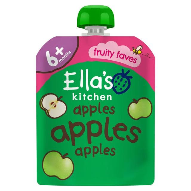 Ella's Kitchen Organic Apples First Tastes Baby Food Weaning Pouch 4+ Months 70g - gallery image 1